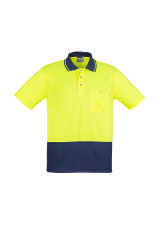 BASIC SPLICED HI-VIS POLO SHIRT BASIC SPLICED HI-VIS POLO SHIRT