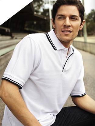 Double Striped Polo Shirt Unisex Double Striped Polo Shirt Unisex