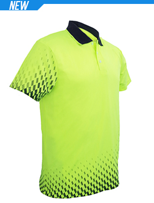 Adults Hi-Vis Gradient Polo Shirt Adults Hi-Vis Gradient Polo Shirt