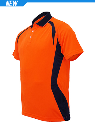 Adults Hi-Vis Panel Polo Shirt Adults Hi-Vis Panel Polo Shirt