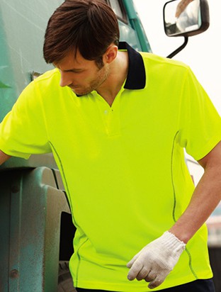 Adults Hi-Vis Stitch Essentials Polo Shirt Adults Hi-Vis Stitch Essentials Polo Shirt