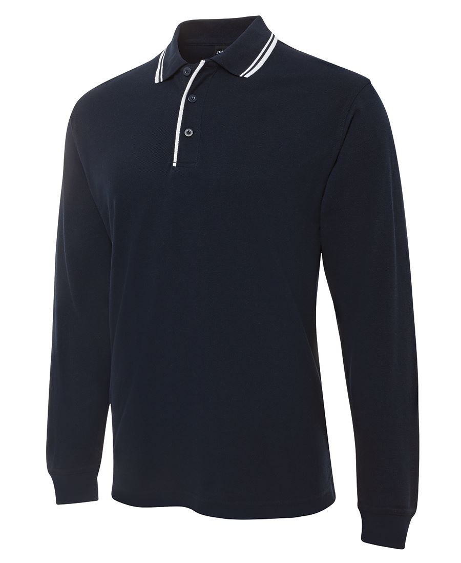 LONG-SLEEVE CONTRAST POLO SHIRT LONG-SLEEVE CONTRAST POLO SHIRT