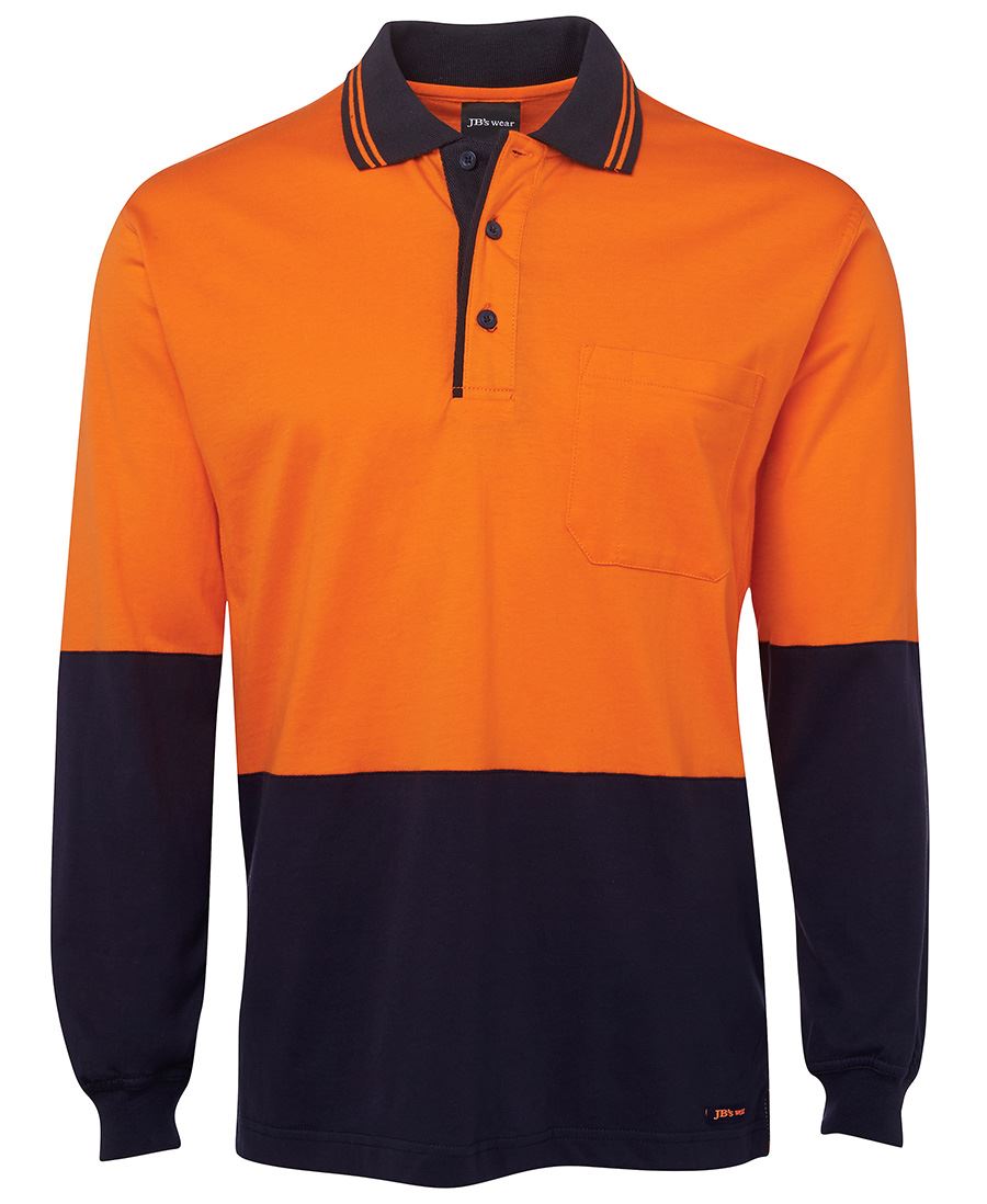 HI VIS LONGSLEEVE COTTON POLO SHIRT HI VIS LONGSLEEVE COTTON POLO SHIRT