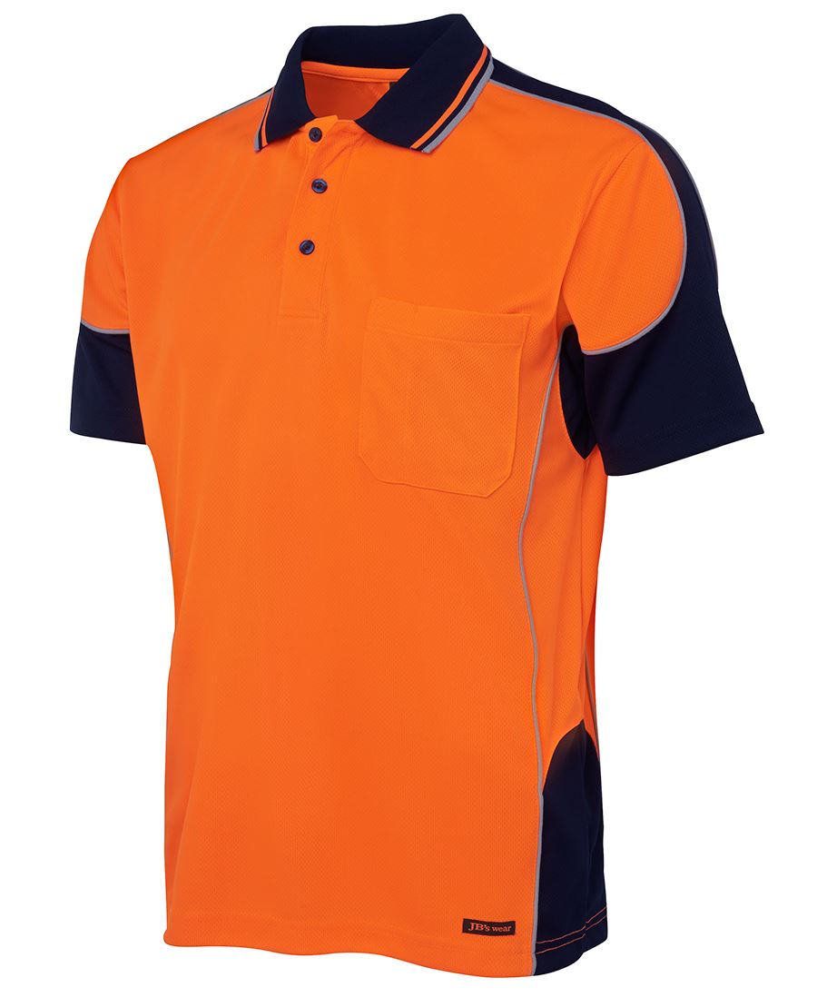 HI VIS CONTRAST PIPING POLO SHIRT HI VIS CONTRAST PIPING POLO SHIRT
