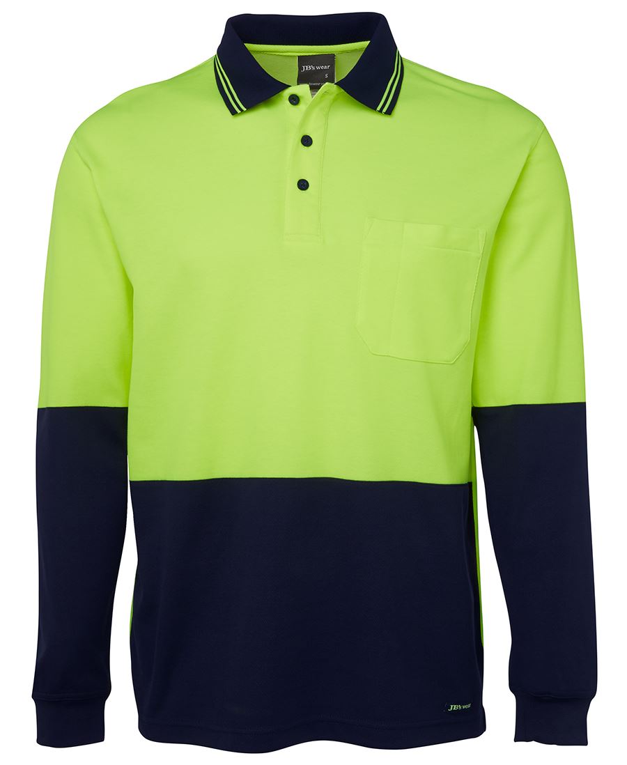 HI VIS LONGSLEEVE COTTON BACK POLO HI VIS LONGSLEEVE COTTON BACK POLO