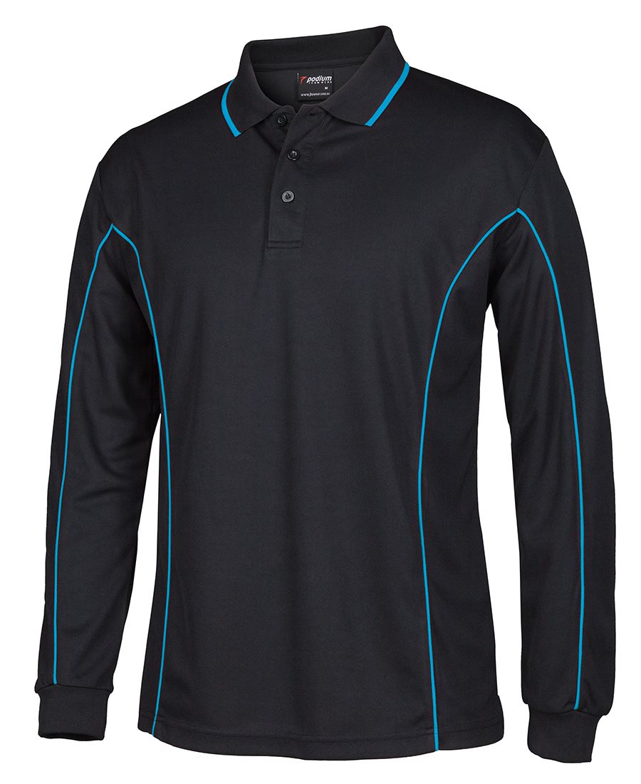 LONG-SLEEVE PIPING POLO SHIRT LONG-SLEEVE PIPING POLO SHIRT