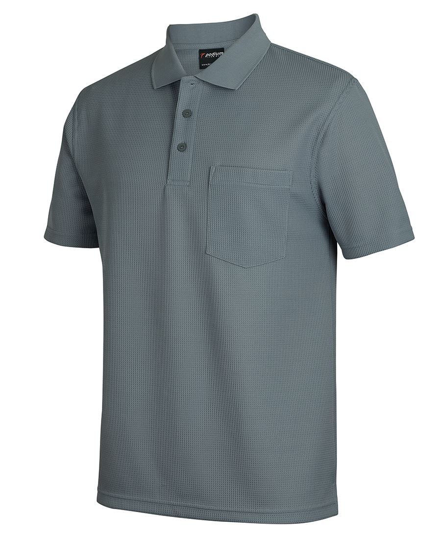 PODIUM WAFFLE POCKET POLO PODIUM WAFFLE POCKET POLO